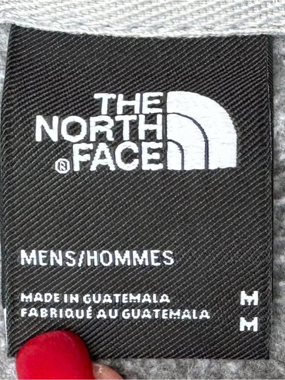 The North Face Men’s M Streetwear Gray Logo Pullover Hoodie Sweatshirt TNF